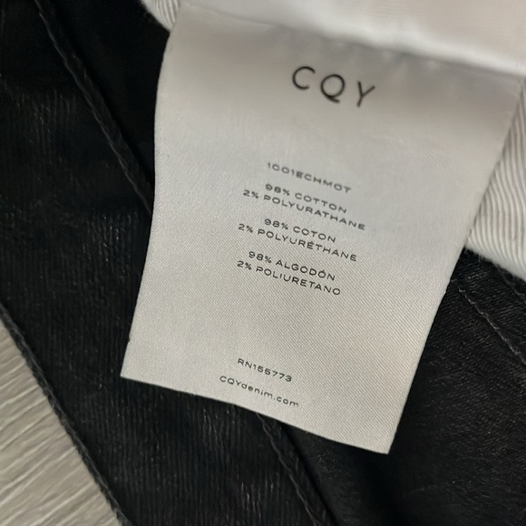 CQY Denim The Icon High-Rise Slim Jeans in Unify Black - Picture 11 of 12